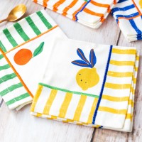Cotton napkin set - Citrus burst