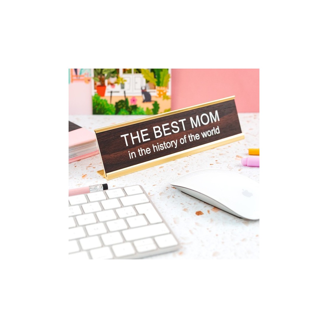 Chevalet de bureau - The best mom 