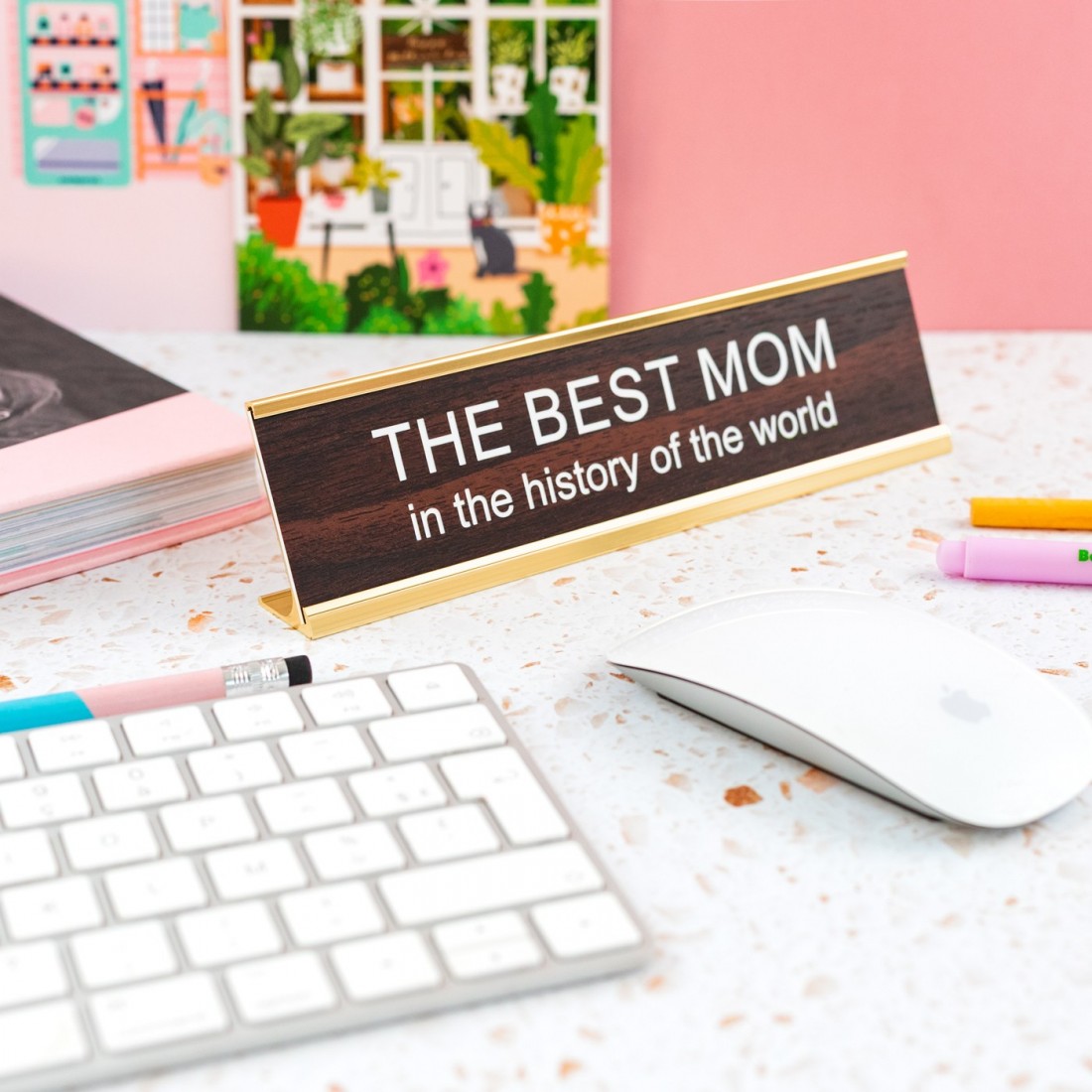 Chevalet de bureau - The best mom 
