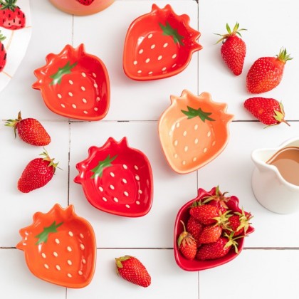 Set de 6 coupelles - Fraises 