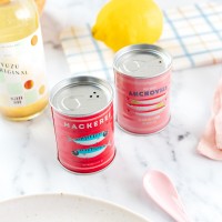Salt and pepper shakers - Anchovies & mackerel