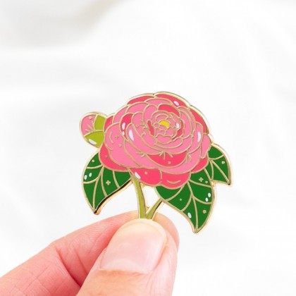 Pin's - Camélia japonais