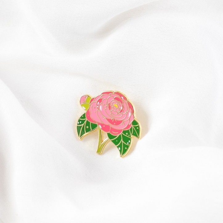 Pin's - Camélia japonais