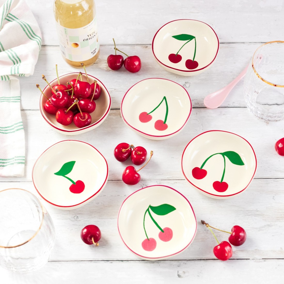 Set de 6 coupelles - Very cherry 