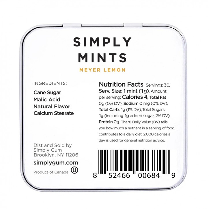 Bonbons Simply mint - Citron Meyer