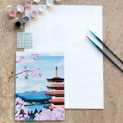 Kit de peinture au numéro - Mont Fuji