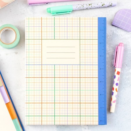 Carnet à onglets avec règle