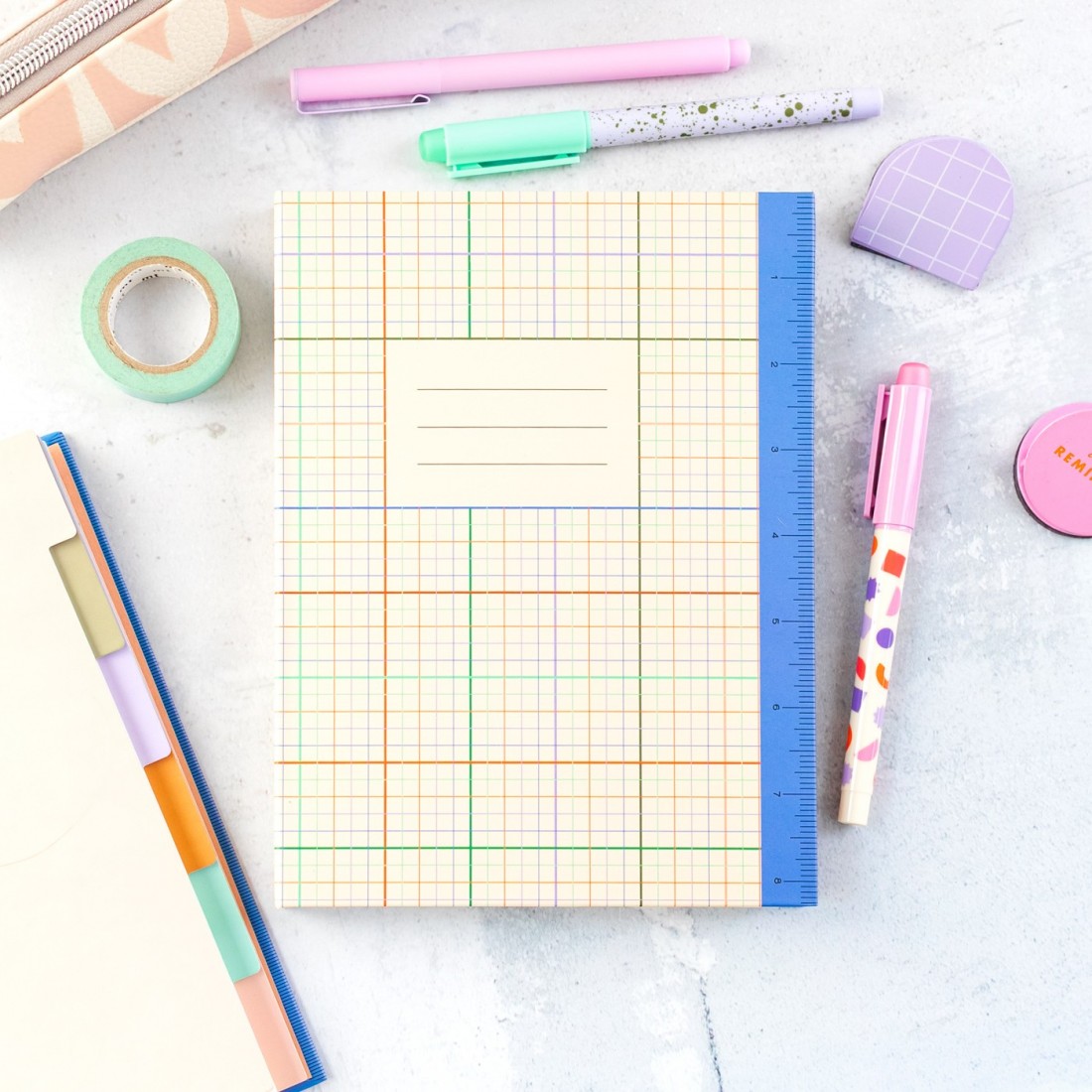 Divider notebook with Ruler