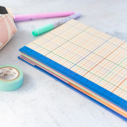 Carnet à onglets avec règle - Grid