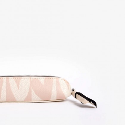 Trousse - Pink checkmate hearts