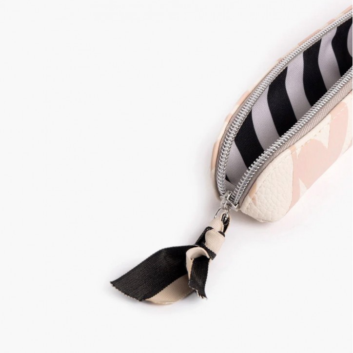 Trousse - Pink checkmate hearts