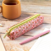 Set de trousse et stylo - Pink vintage floral