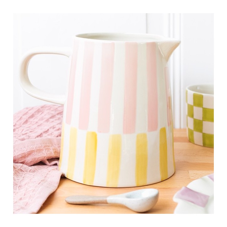 Carafe / grand vase - Offset stripe
