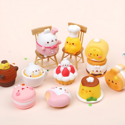 Figurine à collectionner - Molang café dessert