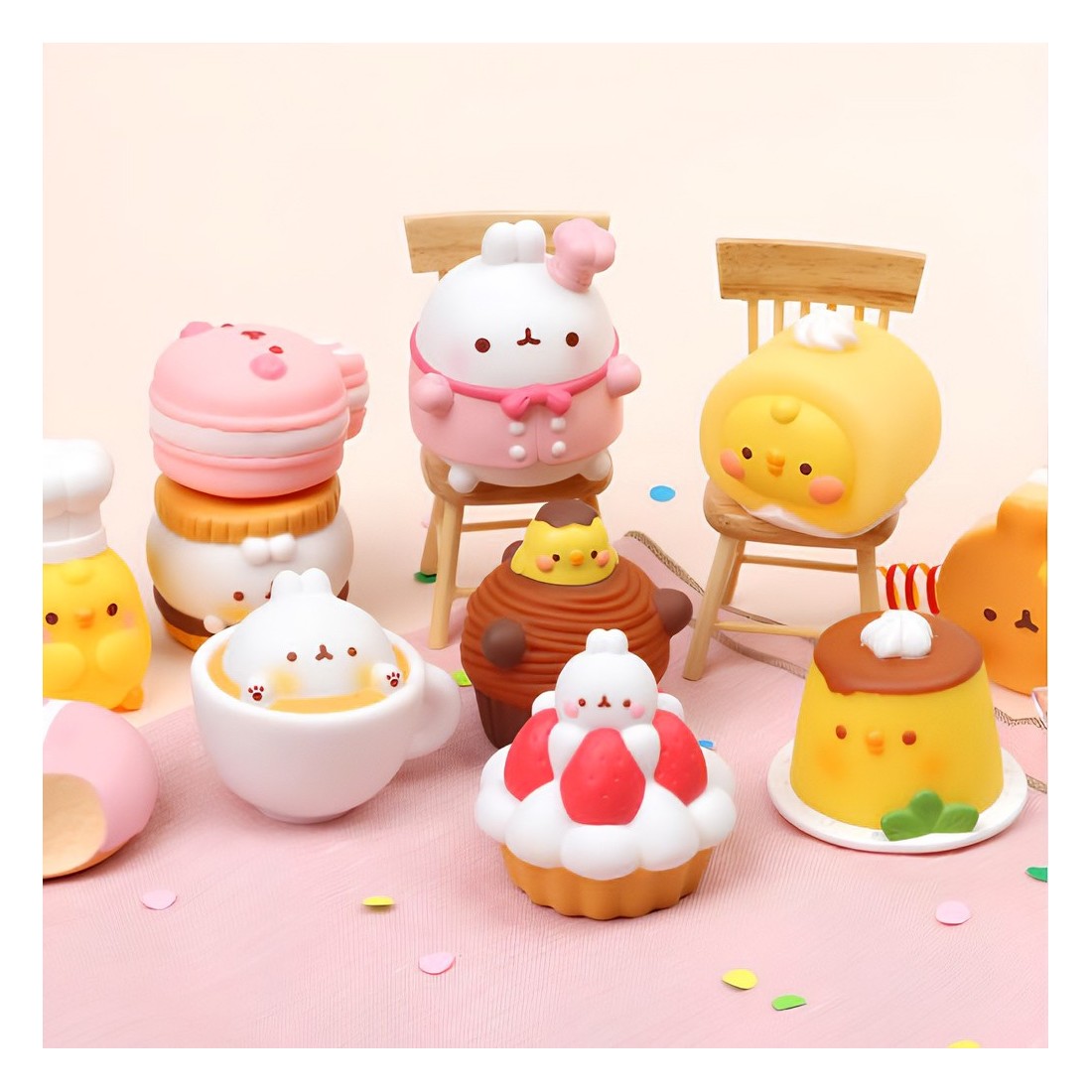 Figurine à collectionner - Molang café dessert