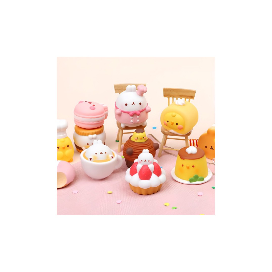 Figurine à collectionner - Molang café dessert