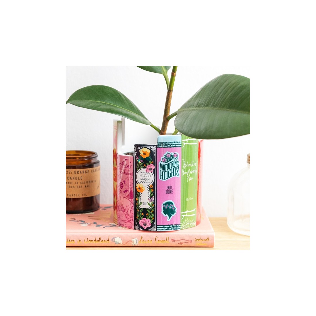 Desk pot / ceramic planter - Stack of classics