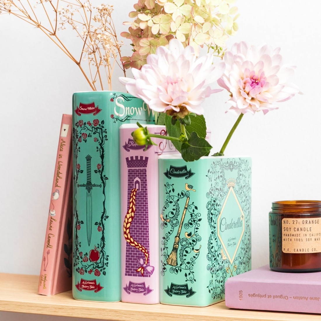 Vase triple livres - Contes de Grimm