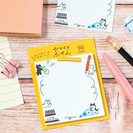 Bloc de notes adhésives - Working cats