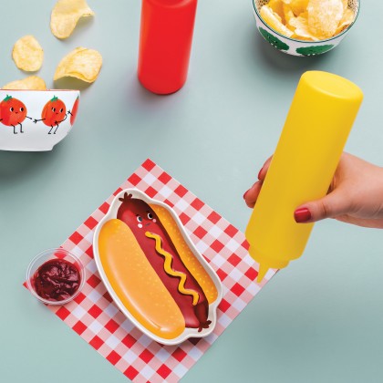 Assiette Funny Food - Hot-dog