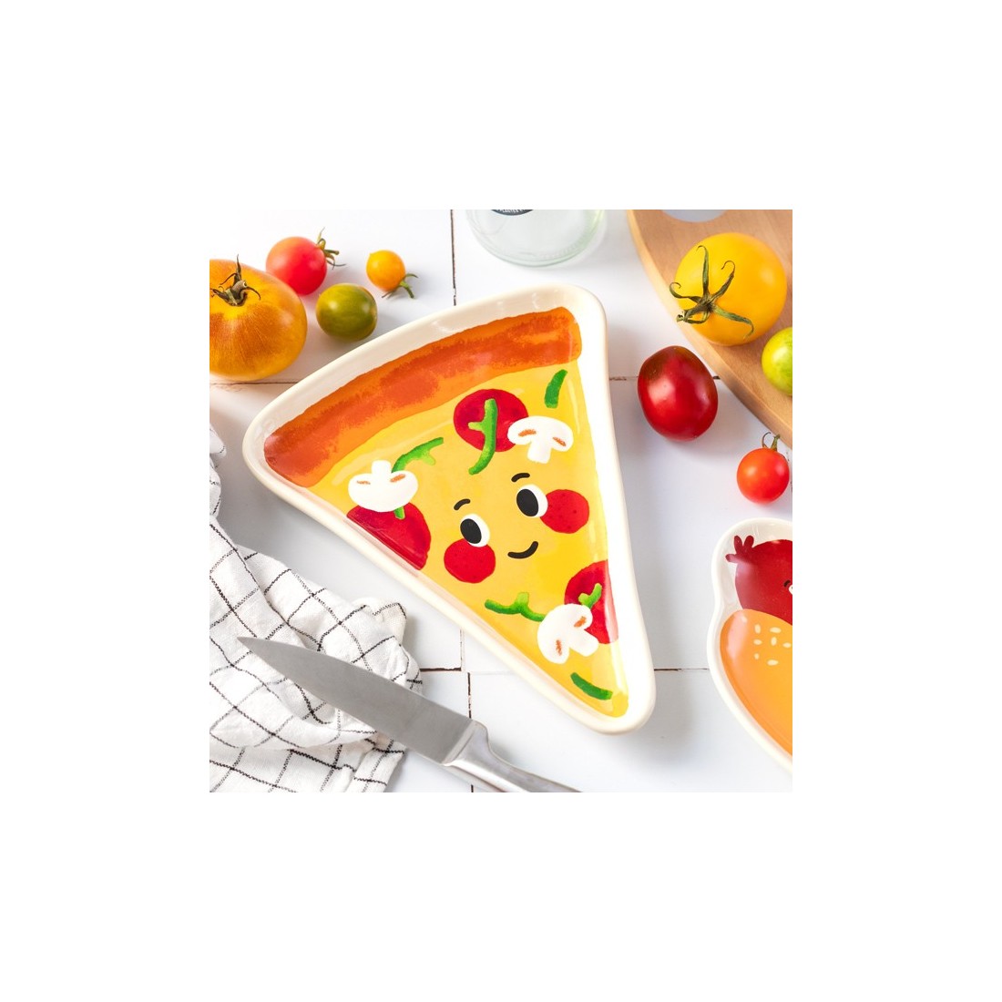 Assiette Funny Food - Pizza