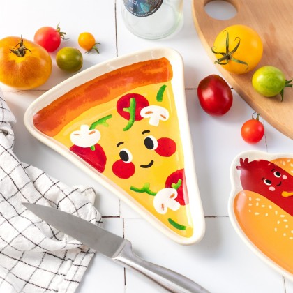 Assiette Funny Food - Pizza