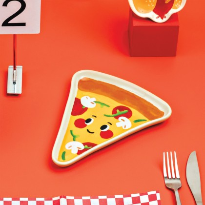 Assiette Funny Food - Pizza