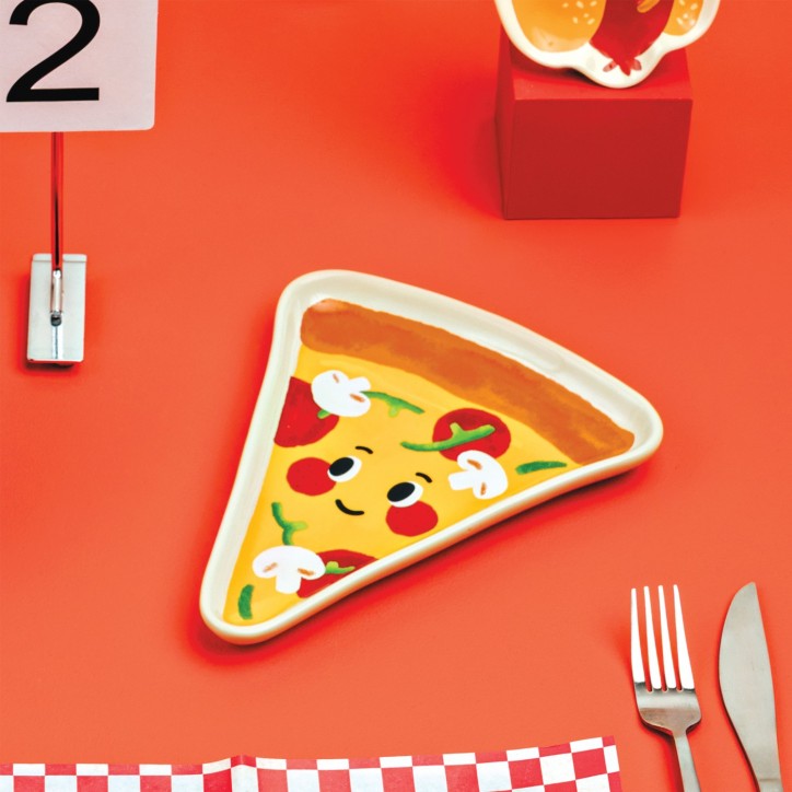 Assiette Funny Food - Pizza