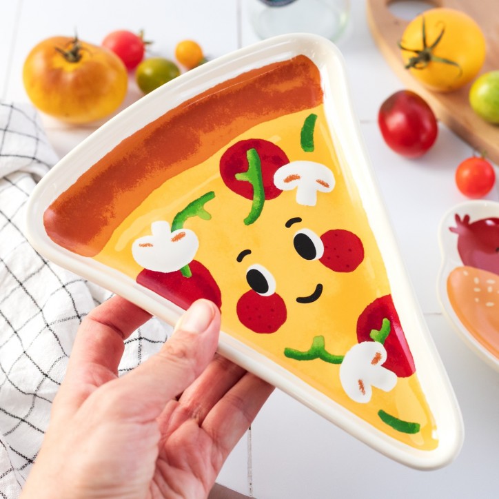 Assiette Funny Food - Pizza