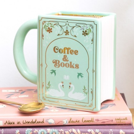 Book shaped mug - Coffee & books
