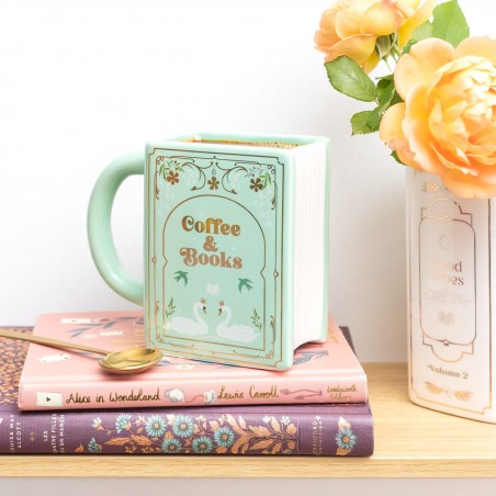 Book shaped mug - Coffee and books