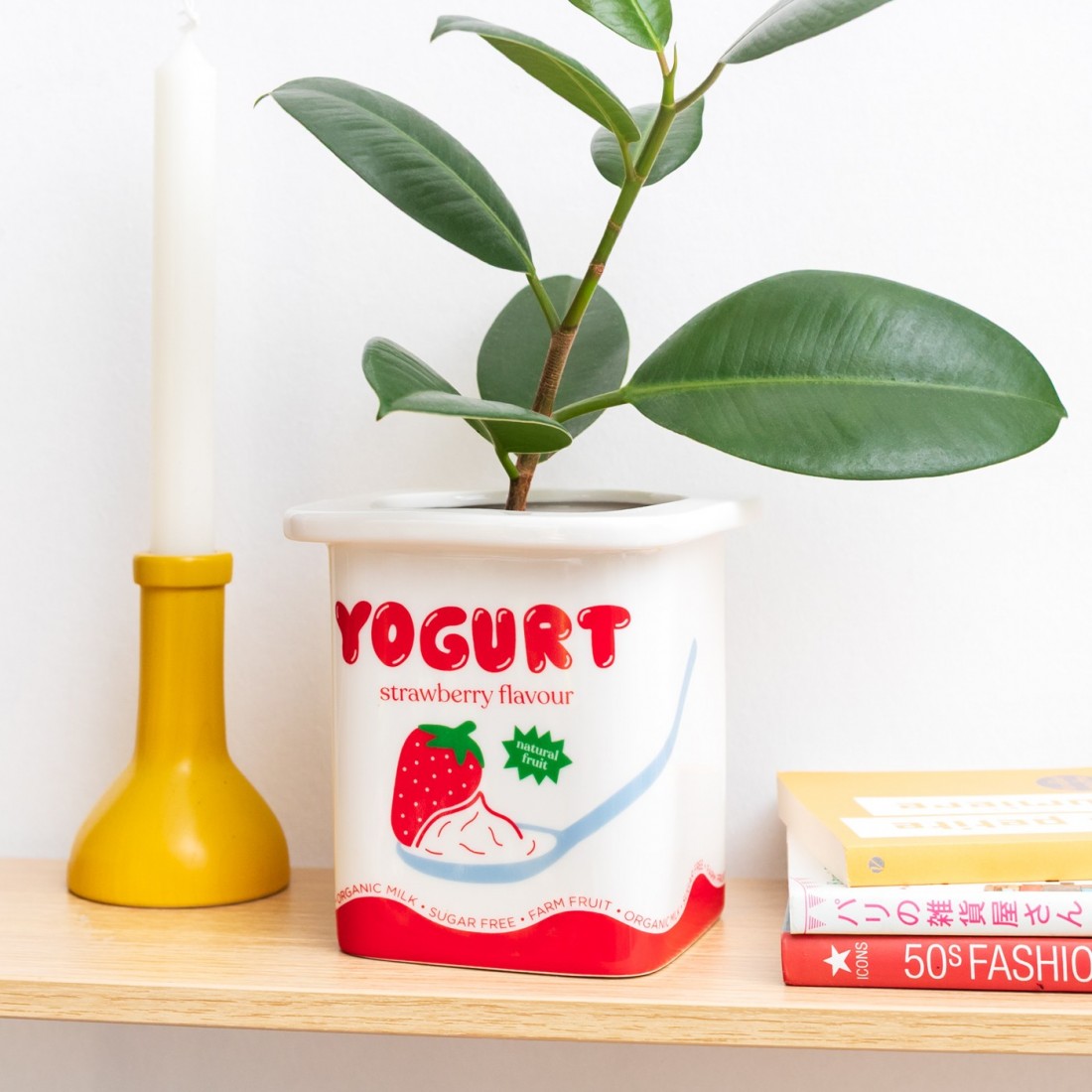 Vase / pot - Yaourt à la fraise - Fluid market
