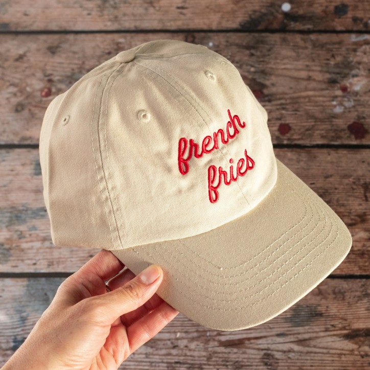 Casquette dad cap - French fries - Vue de face