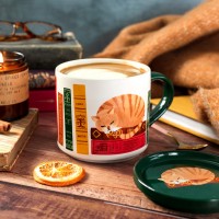 Mug avec couvercle - Book club par Danica