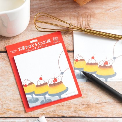 Bloc de notes adhésives - Pudding - Import Japon