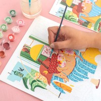 Exemple du Kit de peinture au numéro The great indoors par Petit pinceau