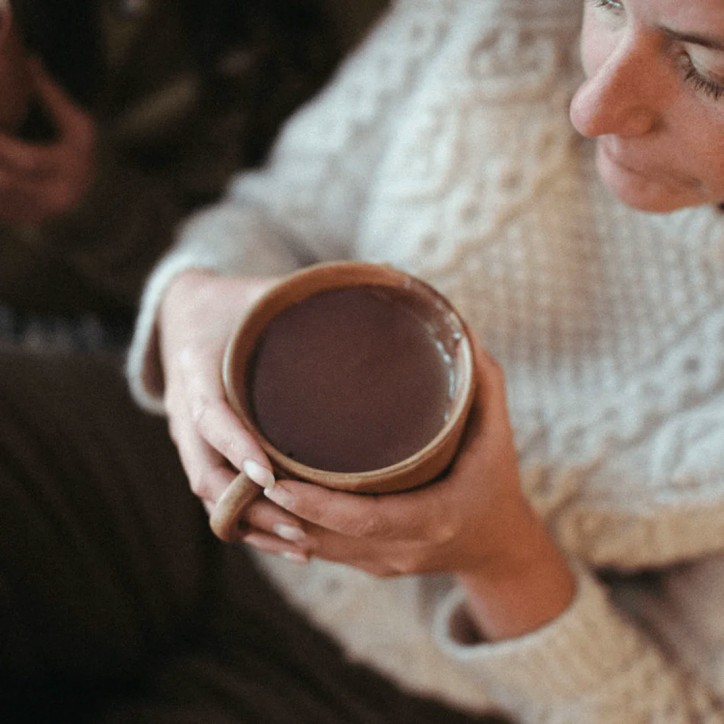 Bol de chocolat chaud épais artisanal Harth chocolate cannelle