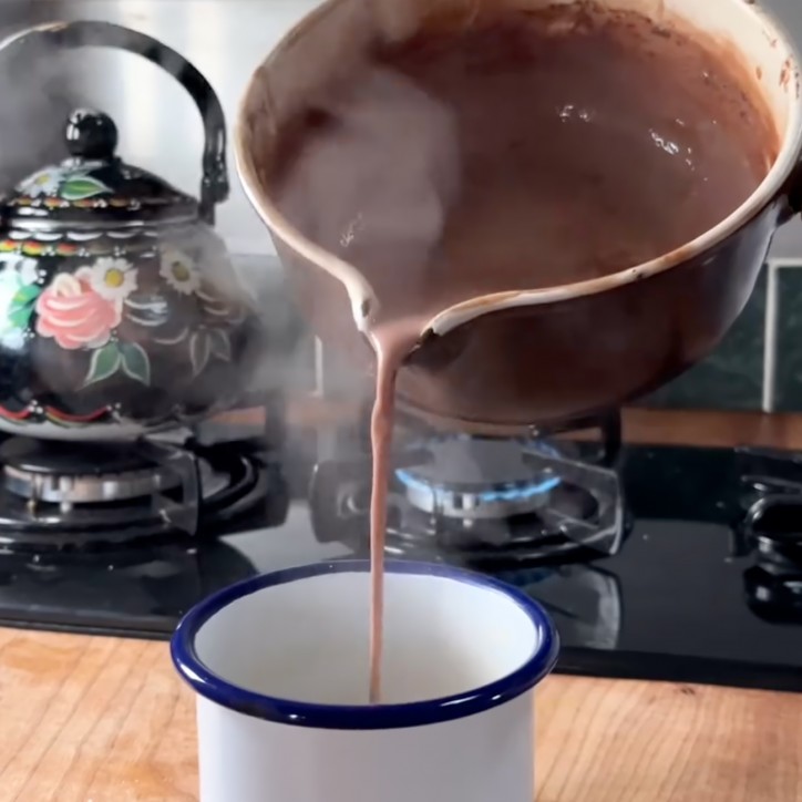 Kit de préparation pour chocolat chaud épais artisanal Harth chocolate à la cannelle