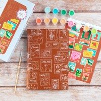 Carnet à peindre (timbre) peinture au numéro - Timbre par Petit pinceau