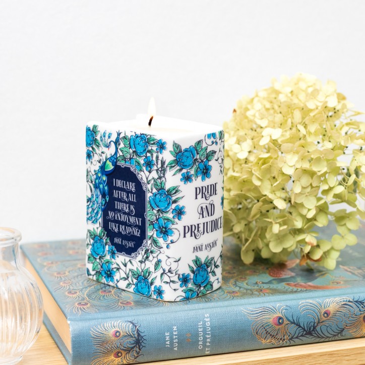 Bougie parfumée livre - Pride and prejudice - Pot en céramique