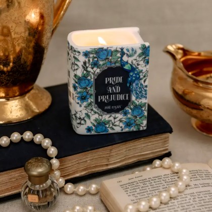 Bougie parfumée livre en céramique - Pride and prejudice