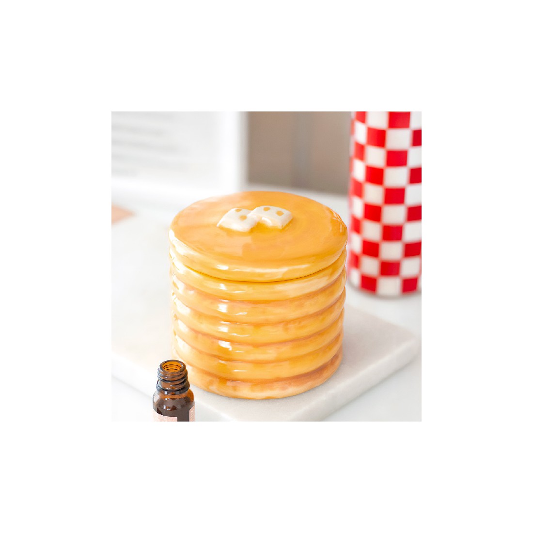 Brûle-parfum en céramique - Pancakes