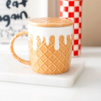 Mug avec couvercle - Gaufre
