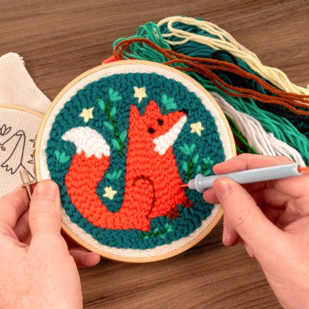 Mini punch needle kit - Fox