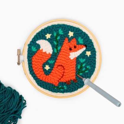 Mini punch needle kit - Fox