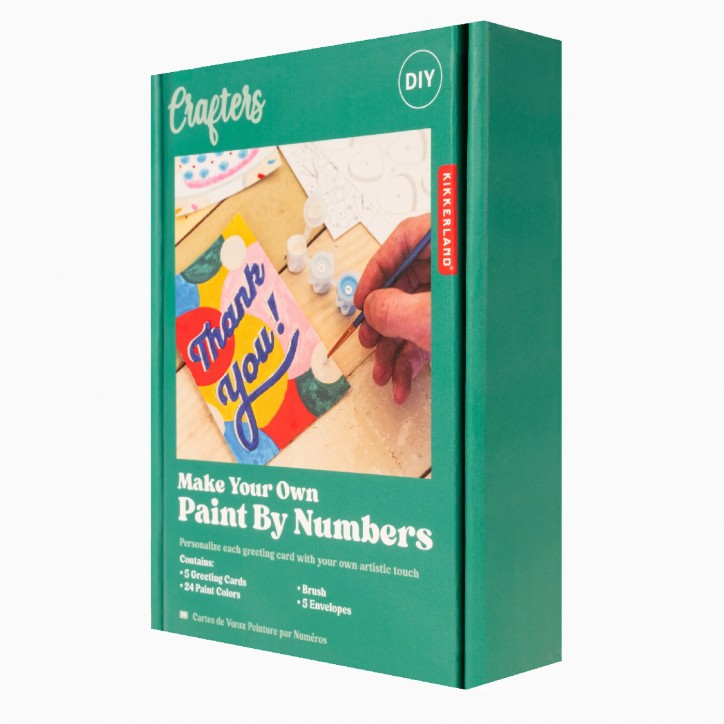 Kit de peinture au numéro - Cartes de voeux - Kikkerland