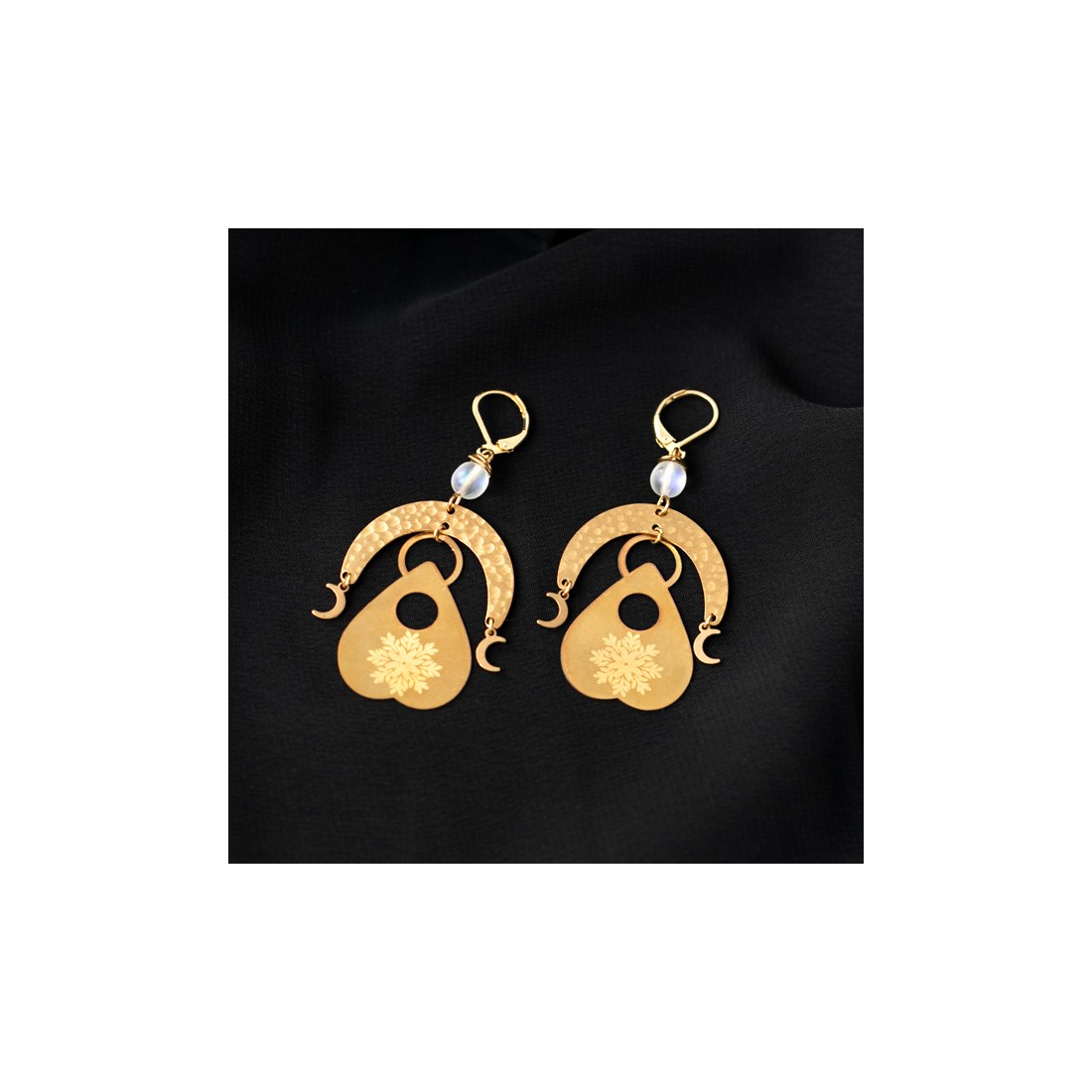 Boucles d'oreilles - Flocon & ouija