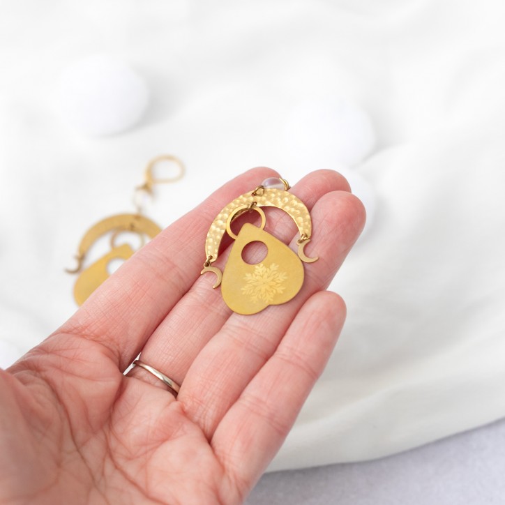 Boucles d'oreilles - Flocon