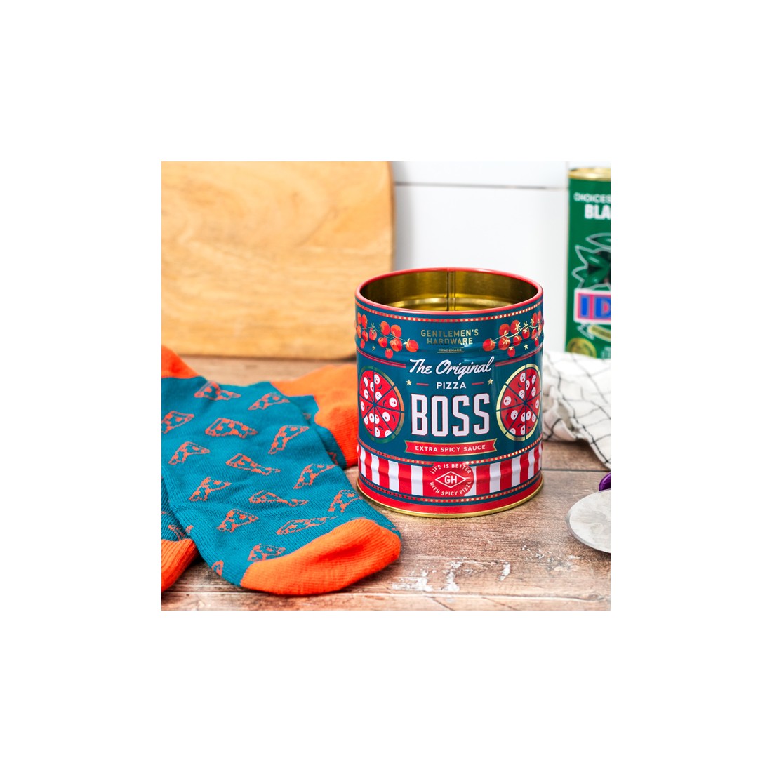 Chaussettes + pot - Pizza boss
