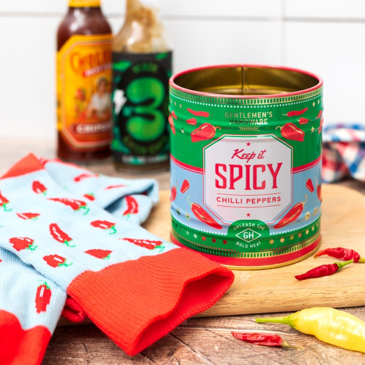 Chaussettes + pot - Spicy chilli peppers